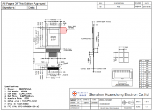 0.71 inch 48X64 oled display SSD1306BZ I2C