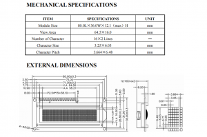 Character Display 16×2 1602A LCD Display Blacklight 5v Mono color 1602 LCD Module