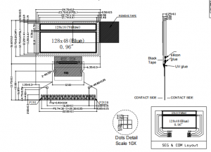 HOT Bicolor 0.96inch OLED Display for Oximeter