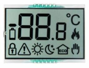 Écran LCD personnalisé pour le système de chauffage