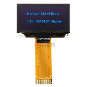 Écran PMOLED 1,54 pouces Écran OLED 128 × 64 points