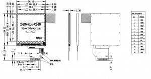 1.3inch 240×240 TFT 262K, a-SI, TFT TRANSMISSVIE, NORMAL BLACK  SPI Interface