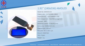 1.91″240RGB×536 RGB OLED Display