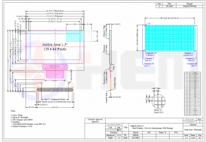 1.3inch 128×64 PMOLED